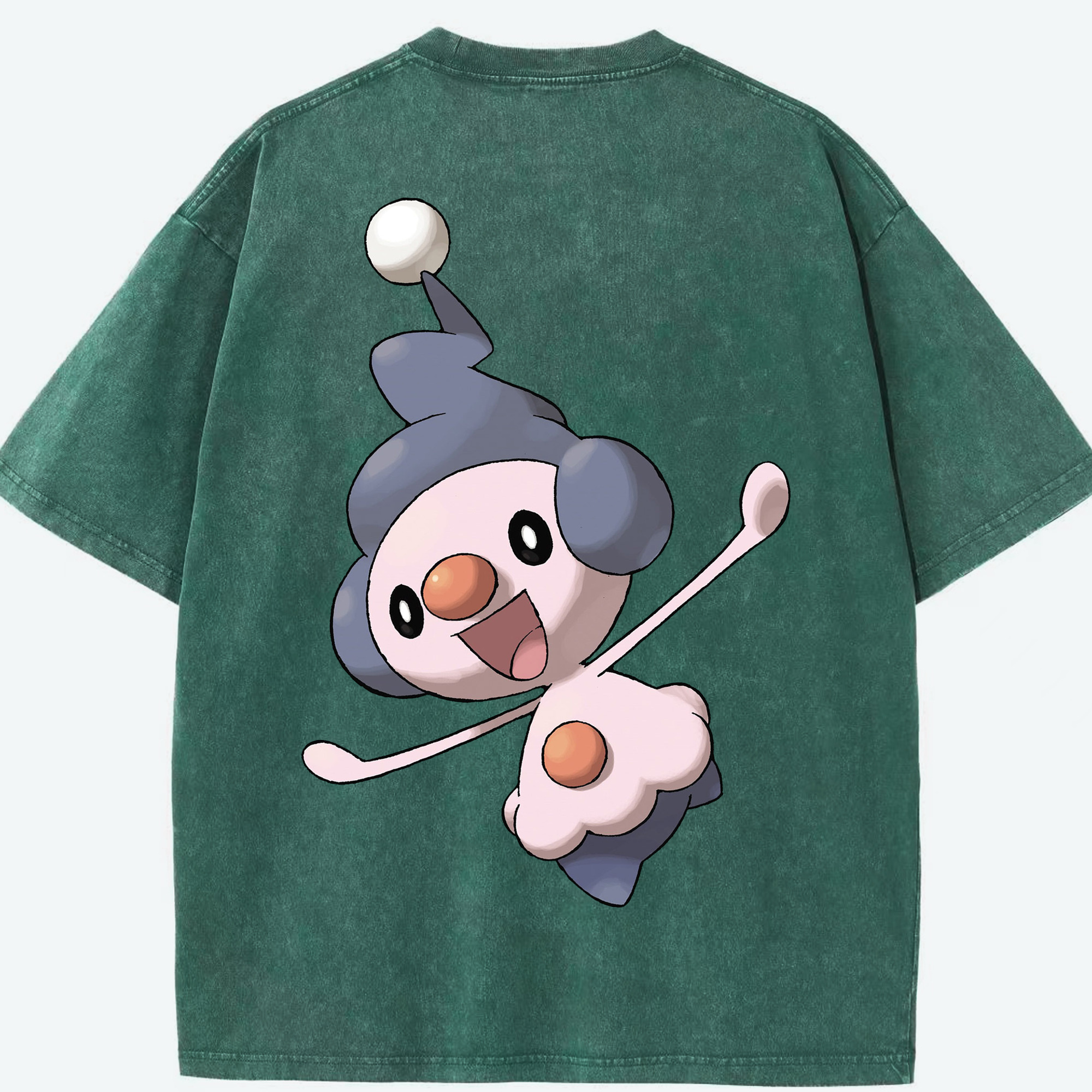 （画像用） ポケットモンスター Pokémon 綿100% ヴィンテージ風 半袖Tシャツ（背面プリント）